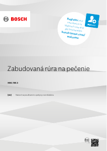 Návod Bosch HBG578EW3 Rúra
