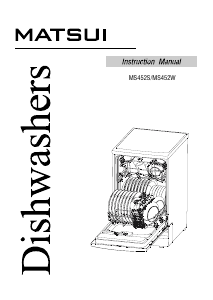 Manual Matsui MS452W Dishwasher