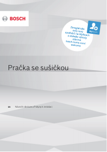 Manuál Bosch WKD28543EU Pračka se sušičkou