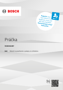 Návod Bosch WGB266A4BY Práčka