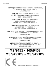 Manual MACH MS/9453 Dishwasher