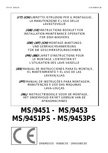 Manuale MACH MS/9453PS Lavastoviglie