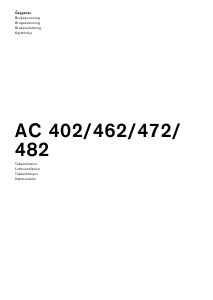 Bruksanvisning Gaggenau AC482181 Köksfläkt