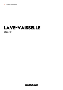 Mode d’emploi Gaggenau DF264101 Lave-vaisselle