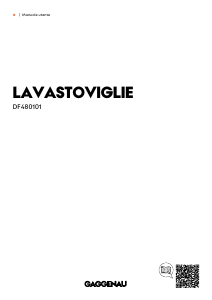 Manuale Gaggenau DF480101F Lavastoviglie
