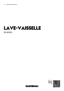 Mode d’emploi Gaggenau DF481101F Lave-vaisselle