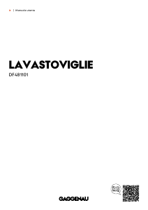 Manuale Gaggenau DF481101F Lavastoviglie