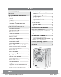 Manual de uso Longvie L18010 Lavadora