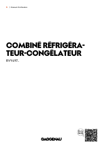Mode d’emploi Gaggenau RVY497190 Réfrigérateur combiné
