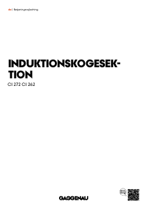 Brugsanvisning Gaggenau CI262105 Kogesektion