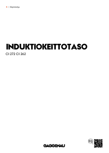 Käyttöohje Gaggenau CI272103 Keittotaso