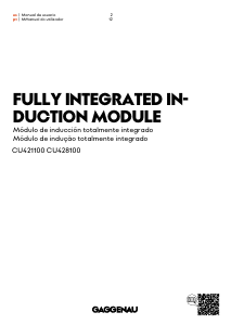 Manual de uso Gaggenau CU428100 Placa