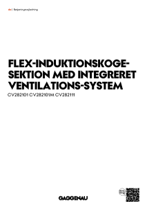 Brugsanvisning Gaggenau CV282101M Kogesektion