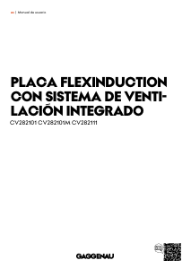 Manual de uso Gaggenau CV282101M Placa