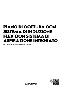 Manuale Gaggenau CV282101M Piano cottura