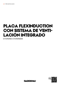 Manual de uso Gaggenau CV492105M Placa