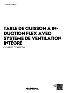 Mode d’emploi Gaggenau CV492105M Table de cuisson