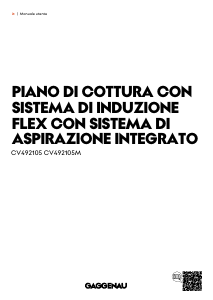 Manuale Gaggenau CV492105M Piano cottura