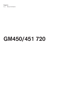 Mode d’emploi Gaggenau GM451720 Micro-onde