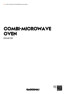 Bruksanvisning Gaggenau GM480120 Mikrovågsugn