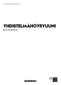Käyttöohje Gaggenau BS471102 Uuni