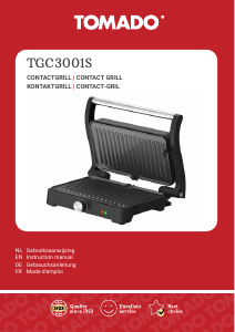 Manual Tomado TGC3001S Contact Grill