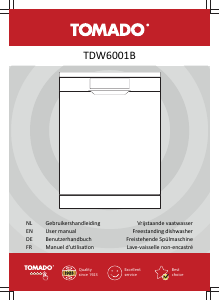 Bedienungsanleitung Tomado TDW6001B Geschirrspüler