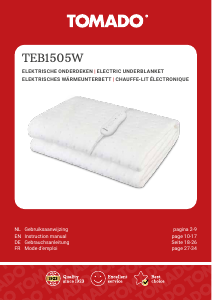 Bruksanvisning Tomado TEB1505W Elektrisk filt