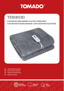 Bruksanvisning Tomado TEB1803G Elektrisk filt