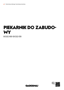 Instrukcja Gaggenau GO220100 Piekarnik