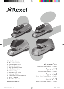 Manuale Rexel Optima 20 Cucitrice