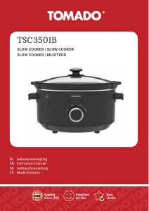 Bruksanvisning Tomado TSC3501B Slow cooker
