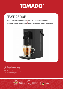 Bruksanvisning Tomado TWD2503B Vattendispenser