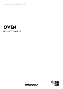 Bruksanvisning Gaggenau GO240100 Ugn
