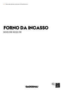 Manuale Gaggenau GO251130 Forno