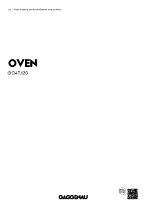 Manual Gaggenau GO470120 Oven