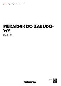 Instrukcja Gaggenau GO480120 Piekarnik