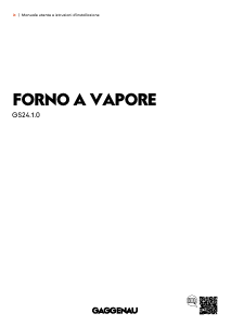 Manuale Gaggenau GS240100 Forno