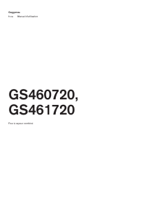 Mode d’emploi Gaggenau GS460720 Four