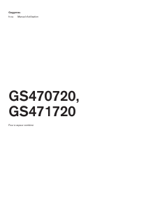 Mode d’emploi Gaggenau GS471720 Four