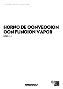 Manual de uso Gaggenau GS481120 Horno