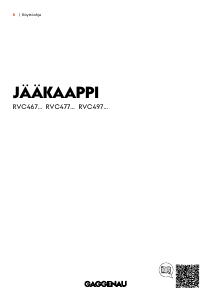 Käyttöohje Gaggenau RVC467190 Jääkaappi
