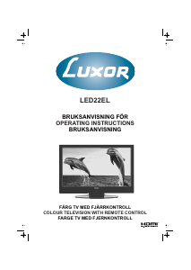 Bruksanvisning Luxor LED22EL LED TV