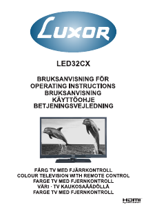 Bruksanvisning Luxor LED32CX LED TV