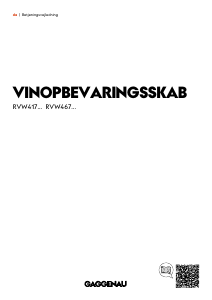 Brugsanvisning Gaggenau RVW467170 Vinkøleskab