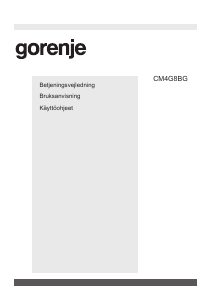 Brugsanvisning Gorenje CM4G8BG Kaffemaskine