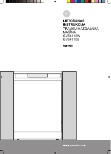 Rokasgrāmata Gorenje GS541D10W Trauku mašīna