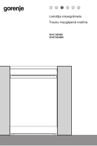 Rokasgrāmata Gorenje GS673B90X Trauku mašīna