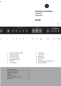 Vadovas Gorenje GV563E11 Indaplovė