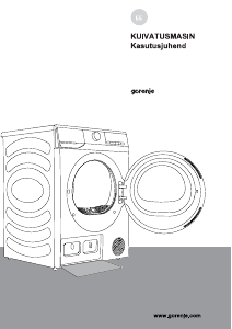 Kasutusjuhend Gorenje D2HNE7E Kuivati